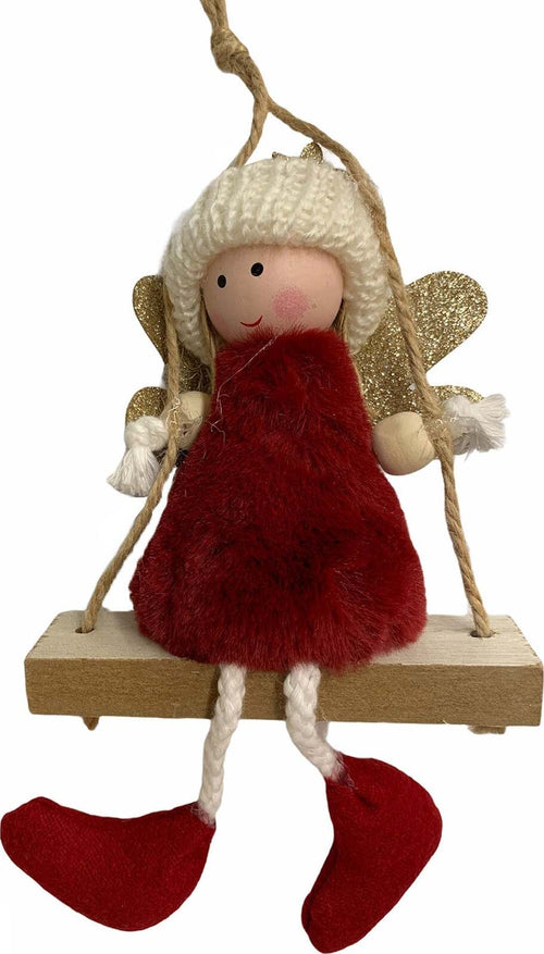 Pendaglio bambolina in pezza h 28 cm, pallina per Albero di Natale addobbi natalizi Casa e cucina/Decorazioni per interni/Addobbi e decorazioni per ricorrenze/Decorazioni natalizie/Addobbi e decorazioni/Palle e palline MagiediNatale.it - Altamura, Commerciovirtuoso.it