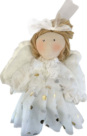 Pendaglio Bianco angelo in pezza h 20 cm, pallina per Albero di Natale addobbi natalizi Casa e cucina/Decorazioni per interni/Addobbi e decorazioni per ricorrenze/Decorazioni natalizie/Addobbi e decorazioni/Palle e palline MagiediNatale.it - Altamura, Commerciovirtuoso.it