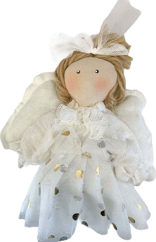 Pendaglio Bianco angelo in pezza h 20 cm, pallina per Albero di Natale addobbi natalizi Casa e cucina/Decorazioni per interni/Addobbi e decorazioni per ricorrenze/Decorazioni natalizie/Addobbi e decorazioni/Palle e palline MagiediNatale.it - Altamura, Commerciovirtuoso.it