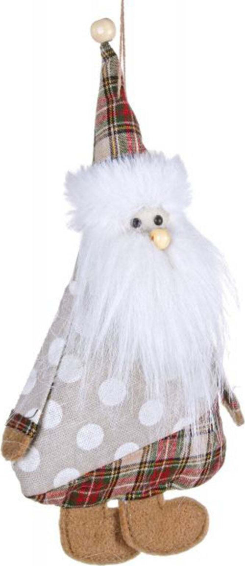 Pendaglio Bianco Babbo Pois in pezza h 20 cm, pallina per Albero di Natale addobbi natalizi Casa e cucina/Decorazioni per interni/Addobbi e decorazioni per ricorrenze/Decorazioni natalizie/Addobbi e decorazioni/Palle e palline MagiediNatale.it - Altamura, Commerciovirtuoso.it