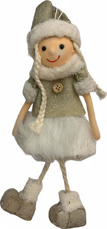 Pendaglio Bianco bambolina in pezza h 24 cm, pallina per Albero di Natale addobbi natalizi Casa e cucina/Decorazioni per interni/Addobbi e decorazioni per ricorrenze/Decorazioni natalizie/Addobbi e decorazioni/Palle e palline MagiediNatale.it - Altamura, Commerciovirtuoso.it