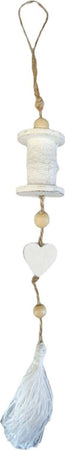 Pendaglio Bianco rocchetto in legno h 35 cm, pallina per Albero di Natale addobbi natalizi Casa e cucina/Decorazioni per interni/Addobbi e decorazioni per ricorrenze/Decorazioni natalizie/Addobbi e decorazioni/Palle e palline MagiediNatale.it - Altamura, Commerciovirtuoso.it