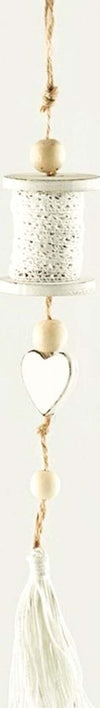 Pendaglio Bianco rocchetto in legno h 35 cm, pallina per Albero di Natale addobbi natalizi Casa e cucina/Decorazioni per interni/Addobbi e decorazioni per ricorrenze/Decorazioni natalizie/Addobbi e decorazioni/Palle e palline MagiediNatale.it - Altamura, Commerciovirtuoso.it