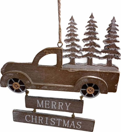 Pendaglio Camion in legno merry x-mas h 15 cm per albero di natale Casa e cucina/Decorazioni per interni/Addobbi e decorazioni per ricorrenze/Decorazioni natalizie/Addobbi e decorazioni/Palle e palline MagiediNatale.it - Altamura, Commerciovirtuoso.it