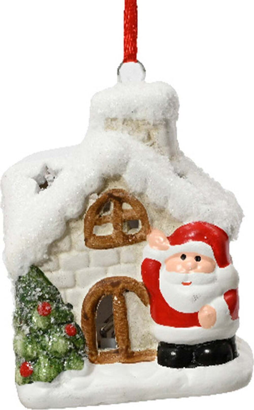 Pendaglio casa di babbo natale e del pupazzo di neve decorazione natalizia Casa e cucina/Decorazioni per interni/Addobbi e decorazioni per ricorrenze/Decorazioni natalizie/Addobbi e decorazioni/Ciondoli e pendenti MagiediNatale.it - Altamura, Commerciovirtuoso.it