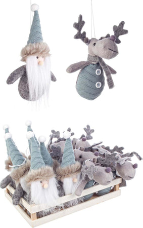 Pendaglio celeste imbottito in stoffa h 9 cm, pallina per Albero di Natale addobbi natalizi Casa e cucina/Decorazioni per interni/Addobbi e decorazioni per ricorrenze/Decorazioni natalizie/Addobbi e decorazioni/Palle e palline MagiediNatale.it - Altamura, Commerciovirtuoso.it