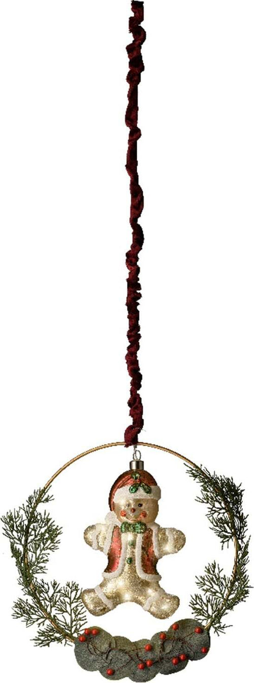 Pendaglio decorazione per albero di natale con babbo natale e omino di pan di zenzero Casa e cucina/Decorazioni per interni/Addobbi e decorazioni per ricorrenze/Decorazioni natalizie/Addobbi e decorazioni/Ciondoli e pendenti MagiediNatale.it - Altamura, Commerciovirtuoso.it