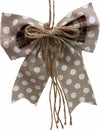 Pendaglio fiocco in stoffa a pois h 16 cm, pallina per albero di natale addobbi natalizi Casa e cucina/Decorazioni per interni/Addobbi e decorazioni per ricorrenze/Decorazioni natalizie/Addobbi e decorazioni/Palle e palline MagiediNatale.it - Altamura, Commerciovirtuoso.it