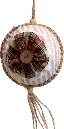 Pendaglio in juta da 8 x h 40 cm, pallina per Albero di Natale addobbi natalizi Casa e cucina/Decorazioni per interni/Addobbi e decorazioni per ricorrenze/Decorazioni natalizie/Addobbi e decorazioni/Palle e palline MagiediNatale.it - Altamura, Commerciovirtuoso.it