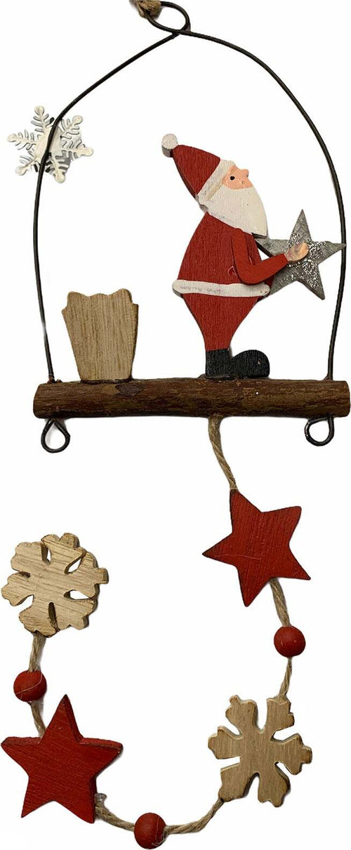 Pendaglio in legno h 50 cm, pallina per Albero di Natale addobbi natalizi Casa e cucina/Decorazioni per interni/Addobbi e decorazioni per ricorrenze/Decorazioni natalizie/Addobbi e decorazioni/Palle e palline MagiediNatale.it - Altamura, Commerciovirtuoso.it