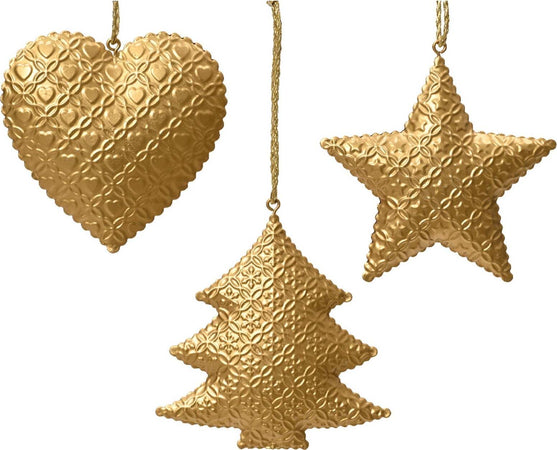 Pendaglio oro con fiocchi di neve, stella e albero di natale decorazione natalizia Casa e cucina/Decorazioni per interni/Addobbi e decorazioni per ricorrenze/Decorazioni natalizie/Addobbi e decorazioni/Ciondoli e pendenti MagiediNatale.it - Altamura, Commerciovirtuoso.it