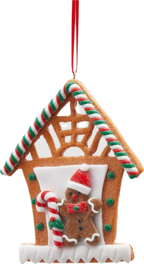 Pendaglio per albero di Natale a forma di casetta di marzapane, in argilla 13 cm Casa e cucina/Decorazioni per interni/Addobbi e decorazioni per ricorrenze/Decorazioni natalizie/Addobbi e decorazioni/Ciondoli e pendenti MagiediNatale.it - Altamura, Commerciovirtuoso.it