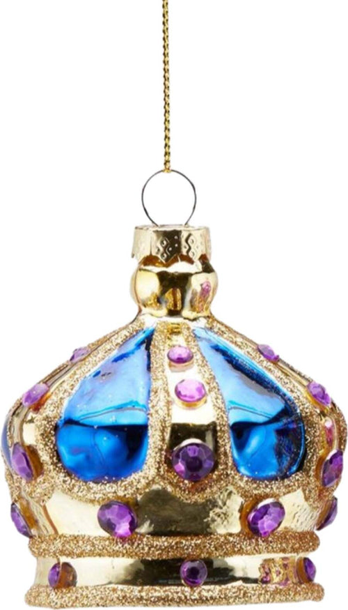Pendaglio per albero di Natale a forma di corona, in vetro, 8 cm Casa e cucina/Decorazioni per interni/Addobbi e decorazioni per ricorrenze/Decorazioni natalizie/Addobbi e decorazioni/Ciondoli e pendenti MagiediNatale.it - Altamura, Commerciovirtuoso.it