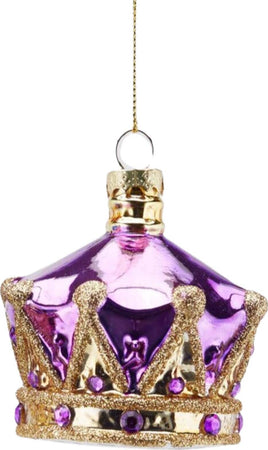 Pendaglio per albero di Natale a forma di corona, in vetro, 8 cm Casa e cucina/Decorazioni per interni/Addobbi e decorazioni per ricorrenze/Decorazioni natalizie/Addobbi e decorazioni/Ciondoli e pendenti MagiediNatale.it - Altamura, Commerciovirtuoso.it
