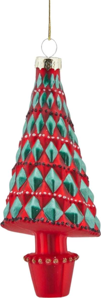 Pendaglio per albero di Natale a forma di Pino, decorazione geometrica, in vetro da 13 cm Casa e cucina/Decorazioni per interni/Addobbi e decorazioni per ricorrenze/Decorazioni natalizie/Addobbi e decorazioni/Ciondoli e pendenti MagiediNatale.it - Altamura, Commerciovirtuoso.it