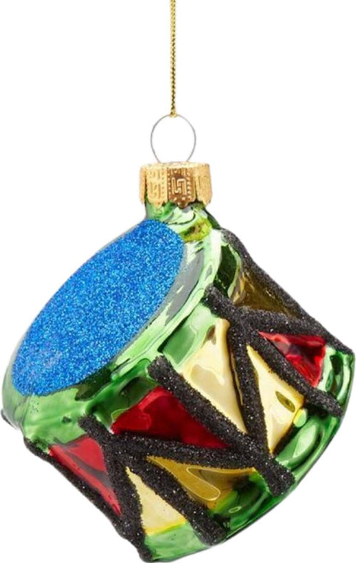 Pendaglio per albero di Natale a forma di Tamburo, in vetro da Ø 5 x 7 cm Casa e cucina/Decorazioni per interni/Addobbi e decorazioni per ricorrenze/Decorazioni natalizie/Addobbi e decorazioni/Ciondoli e pendenti MagiediNatale.it - Altamura, Commerciovirtuoso.it
