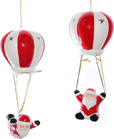 Pendaglio per albero di natale babbo con paracadute h 23 cm decorazione natalizia Casa e cucina/Decorazioni per interni/Addobbi e decorazioni per ricorrenze/Decorazioni natalizie/Addobbi e decorazioni/Palle e palline MagiediNatale.it - Altamura, Commerciovirtuoso.it