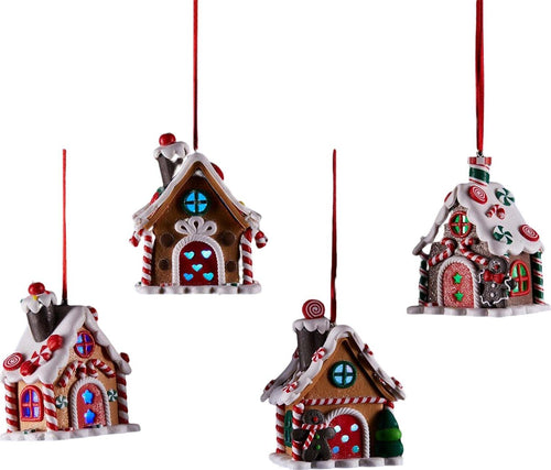 Pendaglio per albero di natale Case di Marzapane con LED da 10 cm rosso e bianco Casa e cucina/Decorazioni per interni/Addobbi e decorazioni per ricorrenze/Decorazioni natalizie/Addobbi e decorazioni/Palle e palline MagiediNatale.it - Altamura, Commerciovirtuoso.it