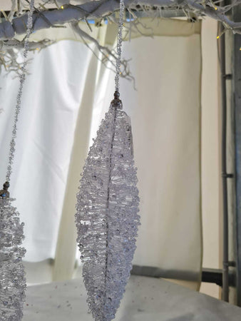 Pendaglio per Albero di Natale fuso di vetro trasparente da Ø30 cm Casa e cucina/Decorazioni per interni/Addobbi e decorazioni per ricorrenze/Decorazioni natalizie/Addobbi e decorazioni/Palle e palline MagiediNatale.it - Altamura, Commerciovirtuoso.it