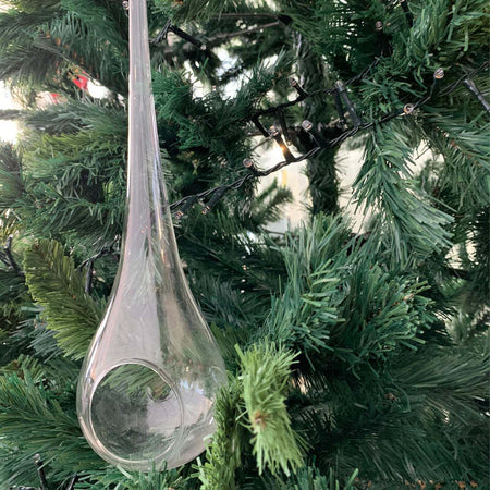 Pendaglio per Albero di Natale goccia di vetro trasparente da 30 cm Casa e cucina/Decorazioni per interni/Addobbi e decorazioni per ricorrenze/Decorazioni natalizie/Addobbi e decorazioni/Palle e palline MagiediNatale.it - Altamura, Commerciovirtuoso.it