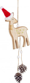 Pendaglio renna in legno con pigne h 12 cm per albero di natale Casa e cucina/Decorazioni per interni/Addobbi e decorazioni per ricorrenze/Decorazioni natalizie/Addobbi e decorazioni/Palle e palline MagiediNatale.it - Altamura, Commerciovirtuoso.it