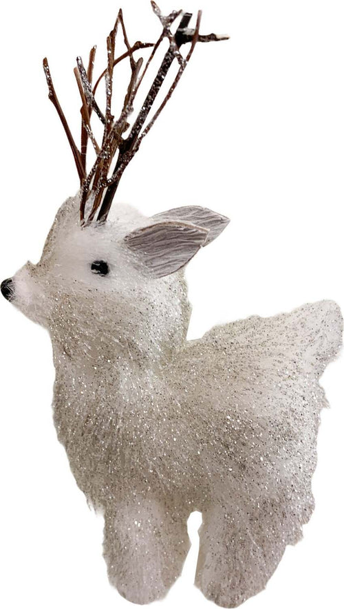 Pendaglio renna pelosa h 10 cm, pallina per albero di natale addobbi natalizi Bianco Casa e cucina/Decorazioni per interni/Addobbi e decorazioni per ricorrenze/Decorazioni natalizie/Addobbi e decorazioni/Palle e palline MagiediNatale.it - Altamura, Commerciovirtuoso.it