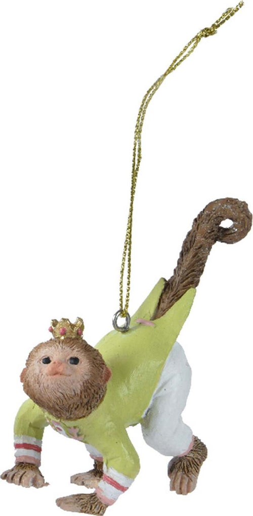 Pendaglio scimmie con corona decorazione natalizia h 8.5 cm Casa e cucina/Decorazioni per interni/Addobbi e decorazioni per ricorrenze/Decorazioni natalizie/Addobbi e decorazioni/Ciondoli e pendenti MagiediNatale.it - Altamura, Commerciovirtuoso.it