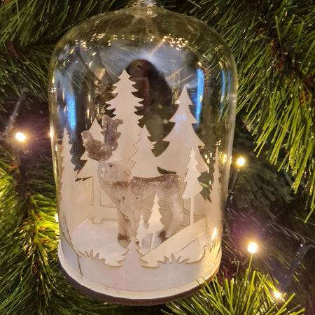 Pendaglio teca con cervo in natalizio in legno e vetro h 10 cm Casa e cucina/Decorazioni per interni/Addobbi e decorazioni per ricorrenze/Decorazioni natalizie/Addobbi e decorazioni/Palle e palline MagiediNatale.it - Altamura, Commerciovirtuoso.it