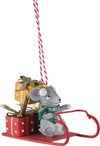Pendaglio topolini con slitta con pacchi regalo decorazione natalizia Casa e cucina/Decorazioni per interni/Addobbi e decorazioni per ricorrenze/Decorazioni natalizie/Addobbi e decorazioni/Palle e palline MagiediNatale.it - Altamura, Commerciovirtuoso.it