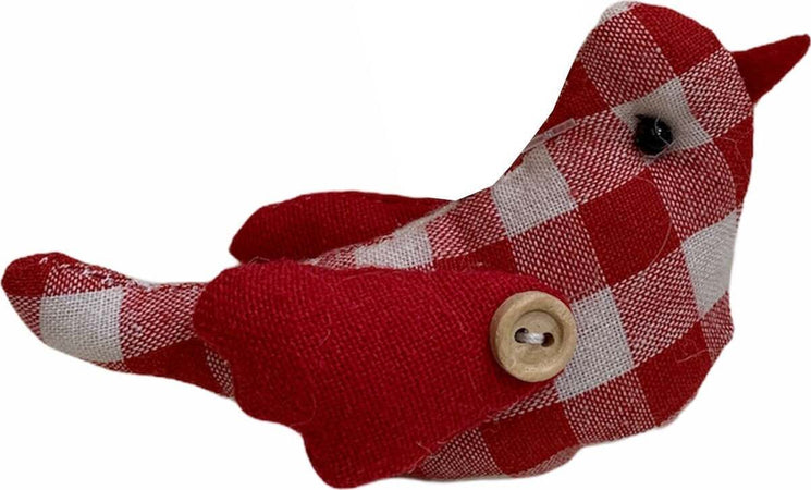 Pendaglio Uccellino in pezza h 7 cm, pallina per albero di natale addobbi natalizi Rosso Casa e cucina/Decorazioni per interni/Addobbi e decorazioni per ricorrenze/Decorazioni natalizie/Addobbi e decorazioni/Palle e palline MagiediNatale.it - Altamura, Commerciovirtuoso.it