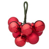 Pendaglio 10 palline color Rosso lucido e opaco per albero di natale in vetro decorazione natalizia