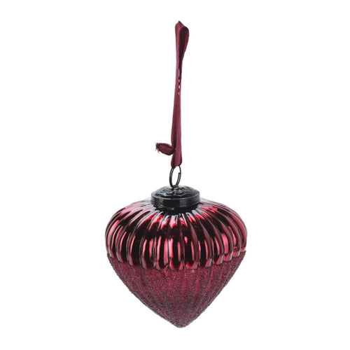 Pallina per albero di Natale goccia in vetro per decorazioni natalizie Ø 10 cm