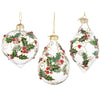 Pendagli per albero di Natale in vetro decorato color Zaida Trasparente
