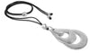 Pendente 3 gocce piatte concentrice Collana 100% alluminio riciclato Cliv