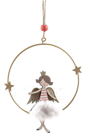 Pendente a cerchio natalizio in legno per Albero di Natale, con Angelo h 18 cm Casa e cucina/Decorazioni per interni/Addobbi e decorazioni per ricorrenze/Decorazioni natalizie/Addobbi e decorazioni/Palle e palline MagiediNatale.it - Altamura, Commerciovirtuoso.it