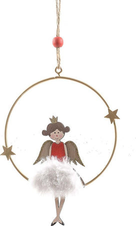 Pendente a cerchio natalizio in legno per Albero di Natale, con Angelo h 18 cm Casa e cucina/Decorazioni per interni/Addobbi e decorazioni per ricorrenze/Decorazioni natalizie/Addobbi e decorazioni/Palle e palline MagiediNatale.it - Altamura, Commerciovirtuoso.it