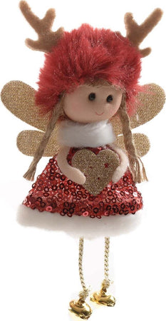 Pendente decorazione natalizia per Albero di Natale, Fatina h 15 cm Casa e cucina/Decorazioni per interni/Addobbi e decorazioni per ricorrenze/Decorazioni natalizie/Addobbi e decorazioni/Palle e palline MagiediNatale.it - Altamura, Commerciovirtuoso.it