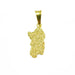 Pendente Sardegna in oro giallo martellata piccola
