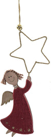 Pendente in legno decorazione natalizia per Albero di Natale, Angioletto h 19 cm Casa e cucina/Decorazioni per interni/Addobbi e decorazioni per ricorrenze/Decorazioni natalizie/Addobbi e decorazioni/Palle e palline MagiediNatale.it - Altamura, Commerciovirtuoso.it