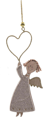 Pendente in legno decorazione natalizia per Albero di Natale, Angioletto h 19 cm Casa e cucina/Decorazioni per interni/Addobbi e decorazioni per ricorrenze/Decorazioni natalizie/Addobbi e decorazioni/Palle e palline MagiediNatale.it - Altamura, Commerciovirtuoso.it