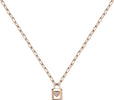 Pendente-LA-PETITE-STORY-acciaio-oro-rosa-/-lucchetto-/-cuore