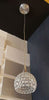 PENDENTE LAMPADA LAMPADARIO TONDO APERTO CRISTALLI SOFFITTO LUCE LED MODERNO DESIGN  Trade Shop italia - Napoli, Commerciovirtuoso.it