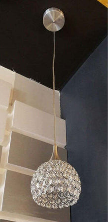 Pendente Lampada Lampadario Tondo Aperto Cristalli Soffitto Luce Led Moderno Design Illuminazione/Illuminazione per interni/Lampadari lampade a sospensione e plafoniere/Lampadari Trade Shop italia - Napoli, Commerciovirtuoso.it