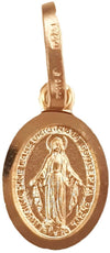 Pendente Medaglia Madonna Miracolosa in oro giallo 750/1000 Unisex Gioiello Religioso