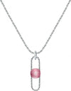 Pendente-MORELLATO-donna-1930-acciaio-cat-eye-rosa