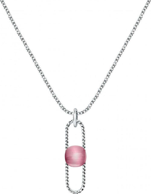 Pendente-MORELLATO-donna-1930-acciaio-cat-eye-rosa