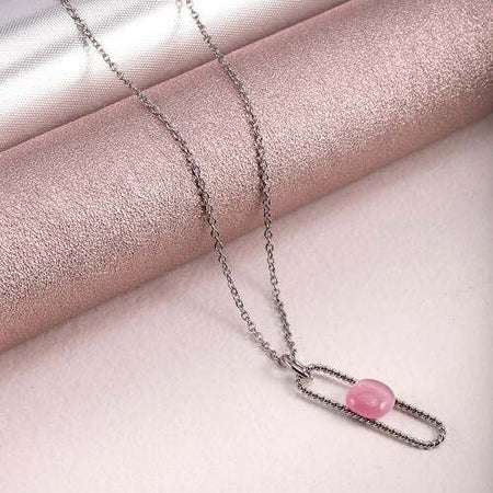 Pendente-MORELLATO-donna-1930-acciaio-cat-eye-rosa