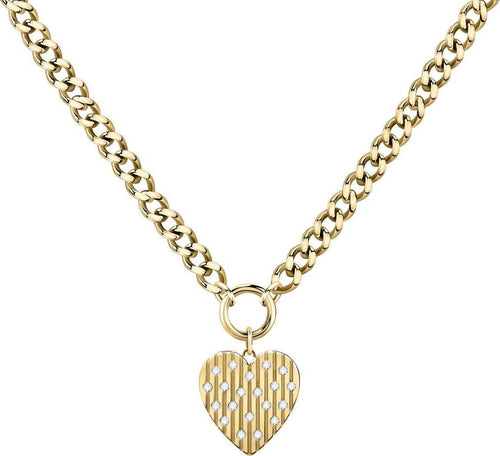 Pendente-MORELLATO-donna-Incanto-acciaio-dorato-/-cuore