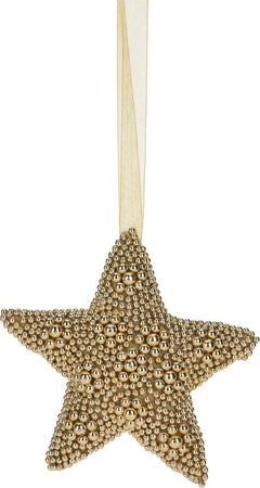 Pendente natalizio a forma di stella, color oro, con perlette, da 15 cm Casa e cucina/Decorazioni per interni/Addobbi e decorazioni per ricorrenze/Decorazioni natalizie/Addobbi e decorazioni/Ciondoli e pendenti MagiediNatale.it - Altamura, Commerciovirtuoso.it