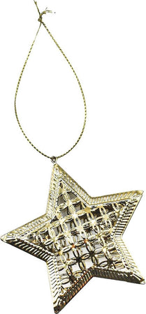 Pendente natalizio in metallo color oro h 9 cm per albero di Natale Casa e cucina/Decorazioni per interni/Addobbi e decorazioni per ricorrenze/Decorazioni natalizie/Addobbi e decorazioni/Palle e palline MagiediNatale.it - Altamura, Commerciovirtuoso.it
